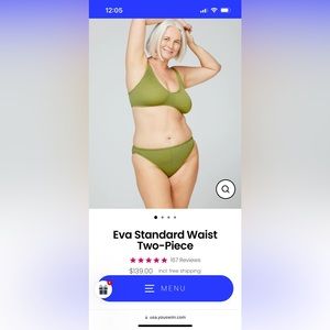 youswim eva standard two piece in fern! perfect condition!